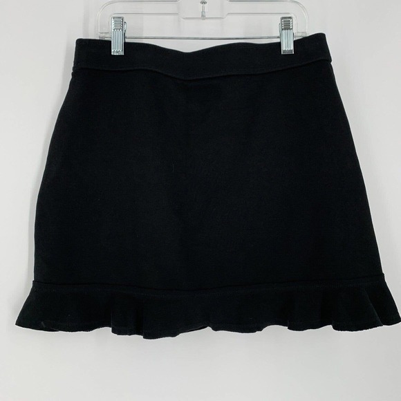 Express Womens Skirt Size XS Black Low Waist Pull On Ruffle Hem Y2K NWT‎ - Picture 3 of 8